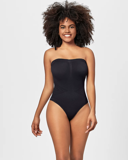 Body Sem Alças com Controle de Barriga e Modelagem Sem Costuras para Mulher®