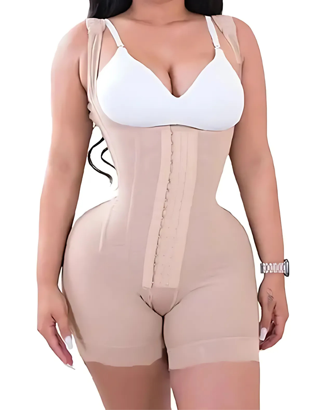 Body de Dupla Compressão Controlo da Barriga Aperto com Gancho e Controlo do Ventre®