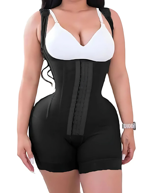 Bodysuit de dupla compressão com gancho e Belly Control®.