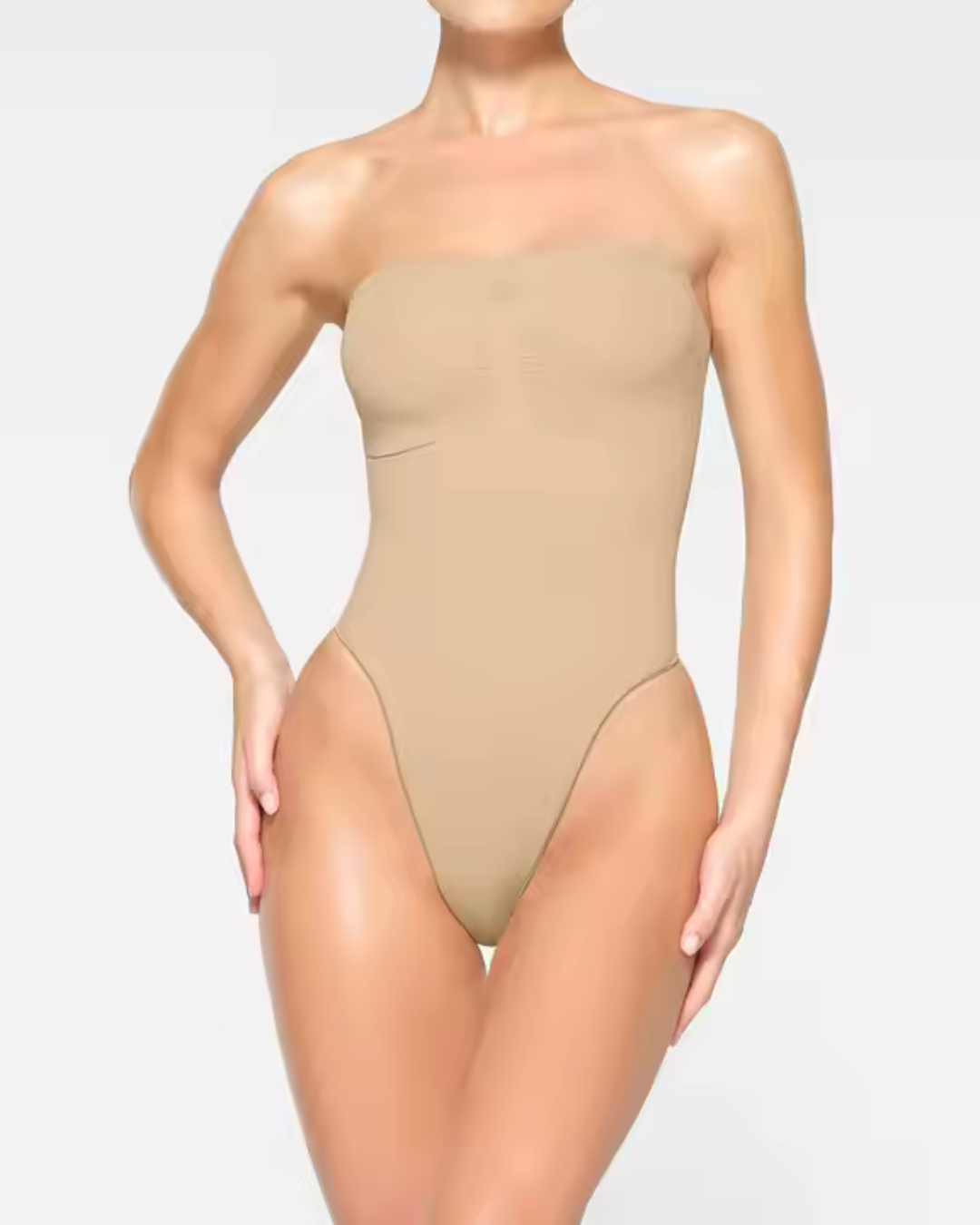 Body Sem Alças com Controle de Barriga e Modelagem Sem Costuras para Mulher®