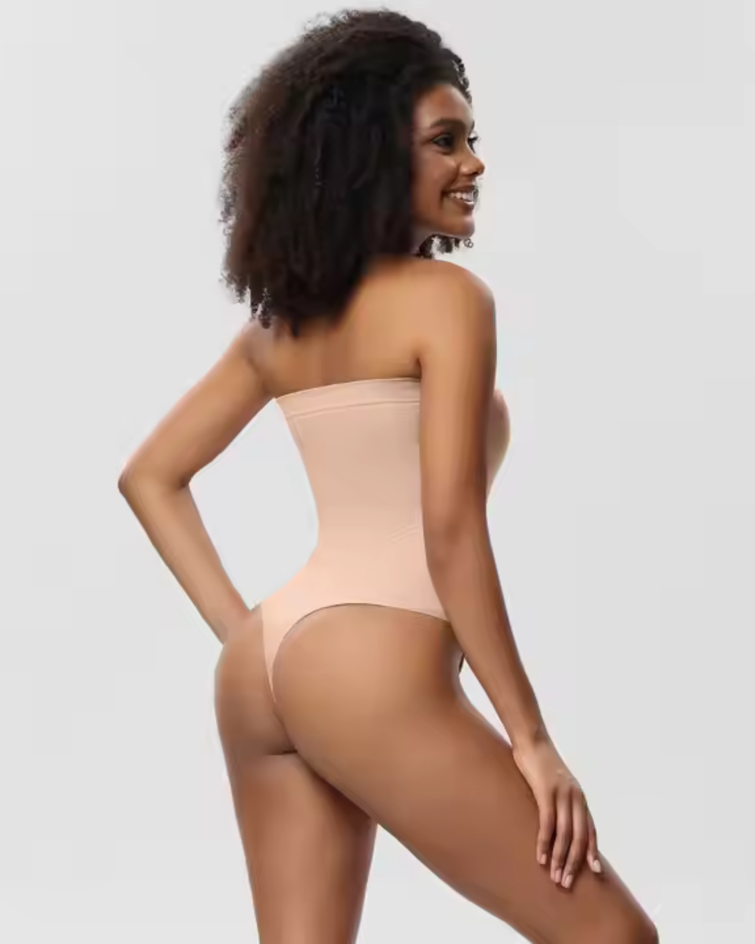 Body Sem Alças com Controle de Barriga e Modelagem Sem Costuras para Mulher®